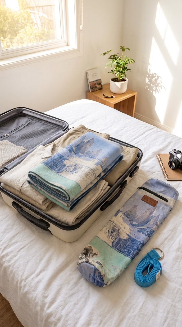 🎁 Kit Viajera — Mat Travel Torres + Bolso Porta Mat + Cinta Porta Mat